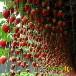 Клубника ампельная Анастасия купить по цене от 370р. в интернет-магазине «Посадика» с доставкой почтой в в Аткарске и по всей России – [изображение №1].